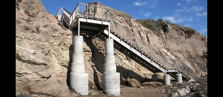 Beach Access Stairs, South Palisades Park, Ocean Boulevard, Pismo Beach