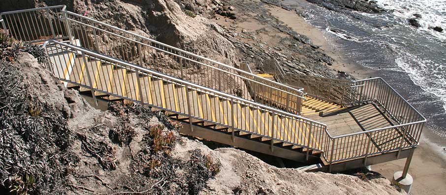 Beach Access Stairs, South Palisades Park, Ocean Boulevard, Pismo Beach